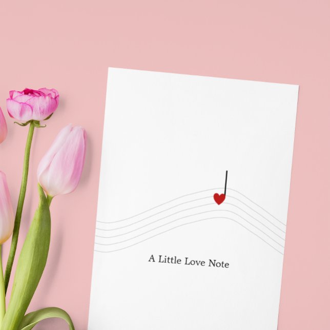 Little Love Note Beautiful Music All Occasion Card (Creator Uploaded)