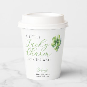 Little Lucky Charm is on the way Baby Shower Paper Cups