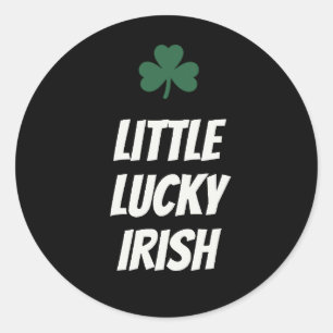 Little Lucky Irish Cute Family St Patrick’s Day Classic Round Sticker