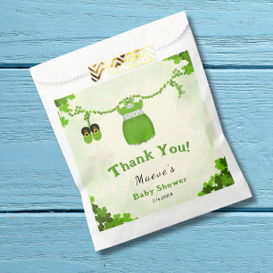 Little Lucky One Shamrock Baby Girl Outfit Favour Bags