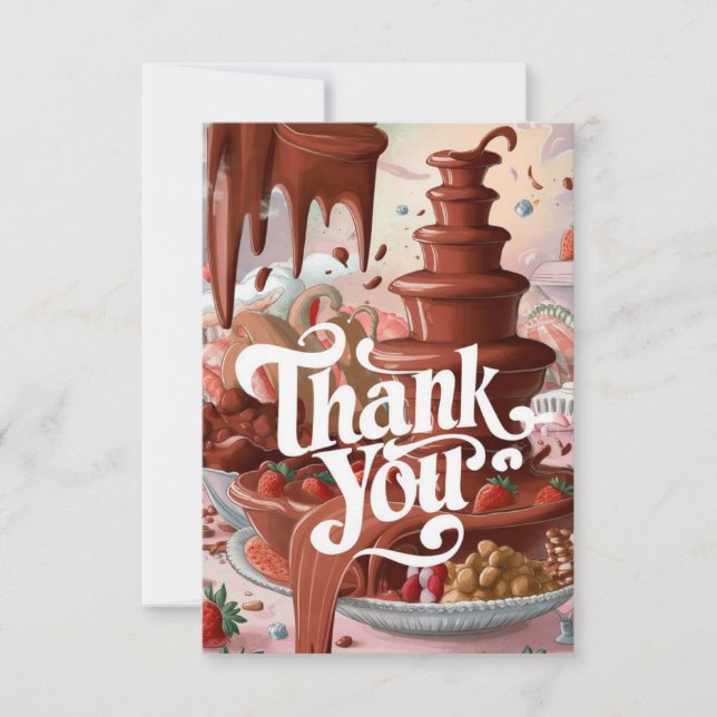 Little Magic Chocolate thank you card (Front)
