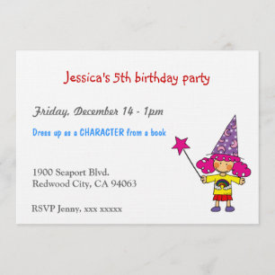 Little magician birthday party invitation