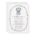 Little Man Baby Shower Invitation, Bowtie Boy Baby