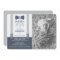 Little Man Baptism Photo Invitation, Blue, Grey