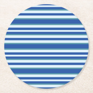 Little Man Birthday Party Round Paper Coaster