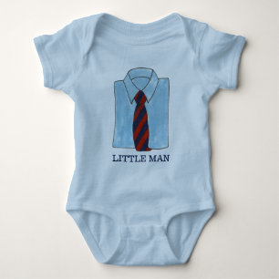 Little Man Blue Shirt Tie Menswear Fashion Boy