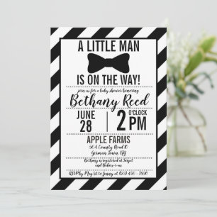 Little Man Bowtie Baby Shower Invitation