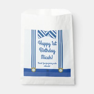 Little Man Boy's 1st Birthday Party Favour Bags