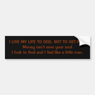 Little man bumper sticker