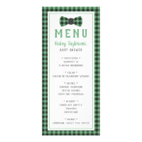Little Man Menu Card, Baby Shower