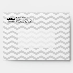 Little Man Moustache Chevron Cute Boys Envelopes