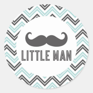 Little Man Moustache Sticker