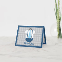 Little Man Moustache Tie Baby Shower Thank You