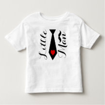 Little Man Tie and Heart Long Sleeve T-shirt