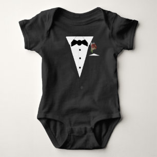 Little Man Tuxedo  Baby Bodysuit