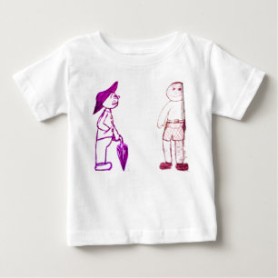 little man with umbrella baby T-Shirt
