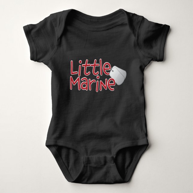 Little Marine - Military Baby Baby Bodysuit (Front)