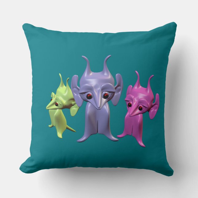 Little Martians Cushion (Front)