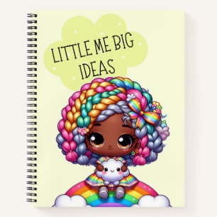 Little Me Big Ideas – Cute Chibi Girl Yellow Notebook