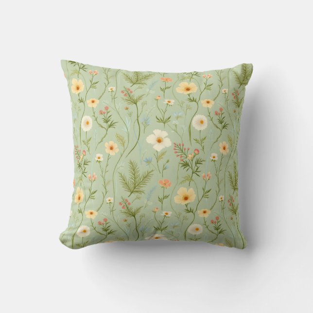 Little Meadow Flowers Cushion (Front)