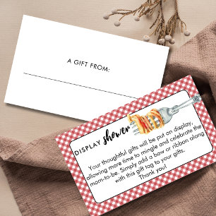 Little Meatball Display Shower Italian Baby Shower Enclosure Card