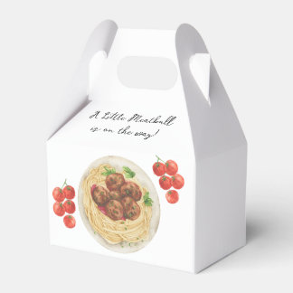 Little Meatball is on the way Baby shower  Favour Box