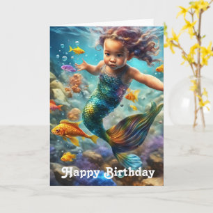Little Mermaid Birthday Card