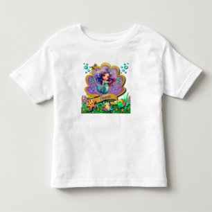 Little Mermaid Birthday Girl Party - Under the Sea Toddler T-Shirt