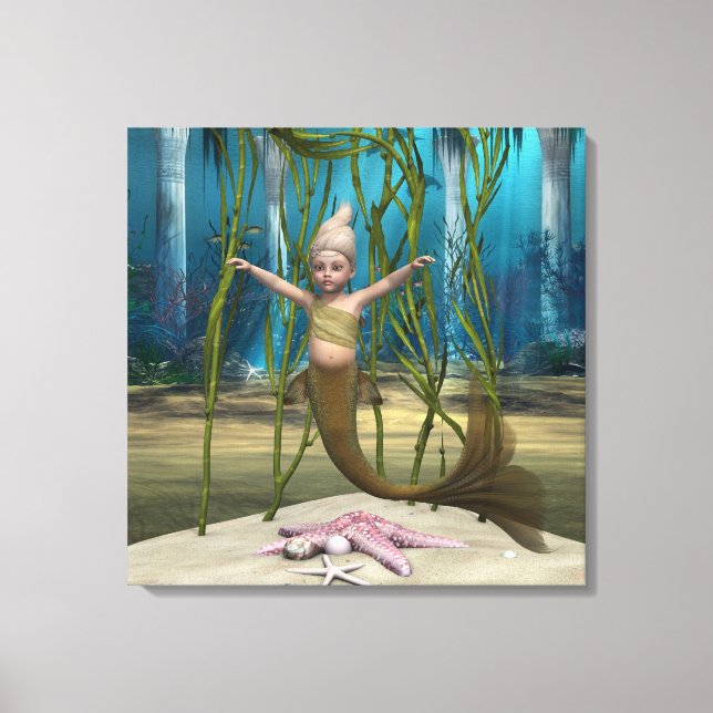 Little Mermaid Canvas Print (Front)