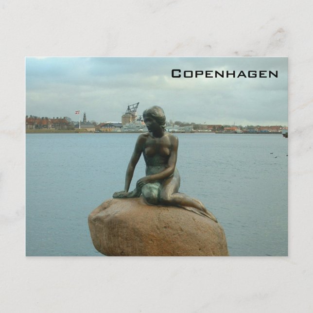 Little Mermaid - Copenhagen Postcard (Front)