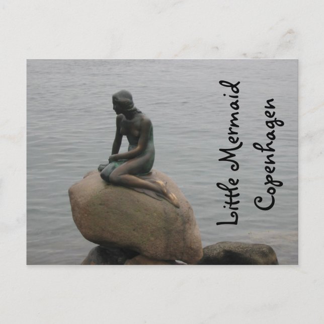 Little Mermaid Copenhagen Postcard (Front)