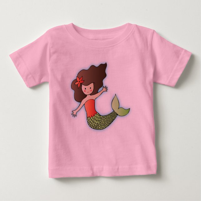 Little Mermaid for Kids Baby T-Shirt (Front)
