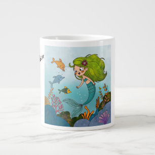 Little mermaid large coffee mug