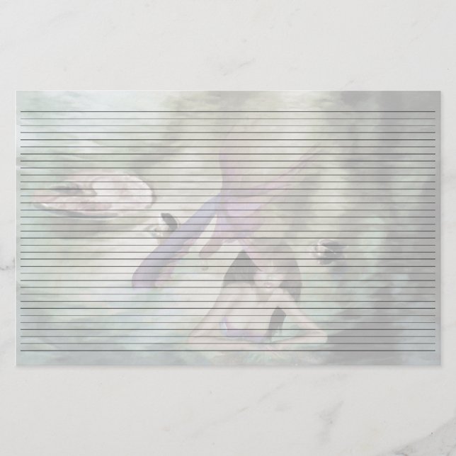 Little Mermaid Lined Stationery (Front)