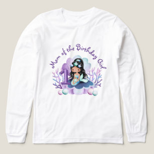 Little Mermaid Mum of the Birthday Girl Tri-Blend Shirt