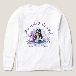 Little Mermaid Mum of the Birthday Girl Tri-Blend Shirt