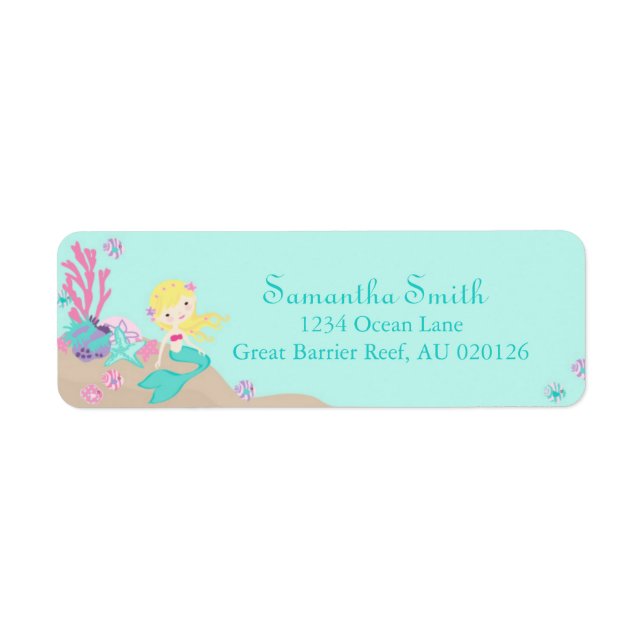 Little Mermaid Return Label Blonde (Front)
