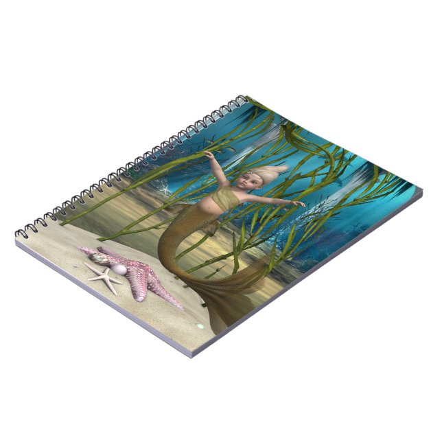 Little Mermaid Spiral Notebook (Left Side)