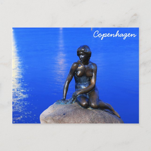 Little mermaid statue, Copenhagen, Denmark Postcard (Front)