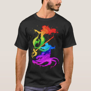 Little Mermaid trident and octopus T-Shirt