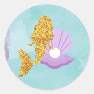 Little Mermaid Under the Sea Party Favour Stickers