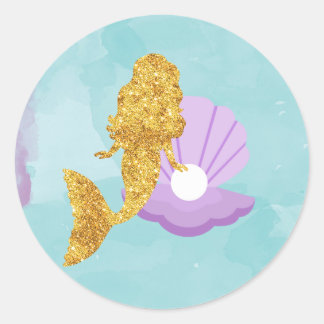 Little Mermaid Under the Sea Party Favour Stickers