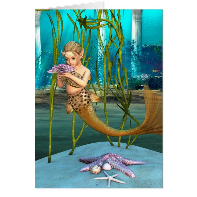 Little Mermaid with Anemone Flower (Front)