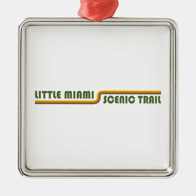 Little Miami Scenic Trail Ohio Metal Tree Decoration (Front)