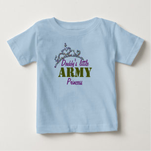 Little military princess baby T-Shirt