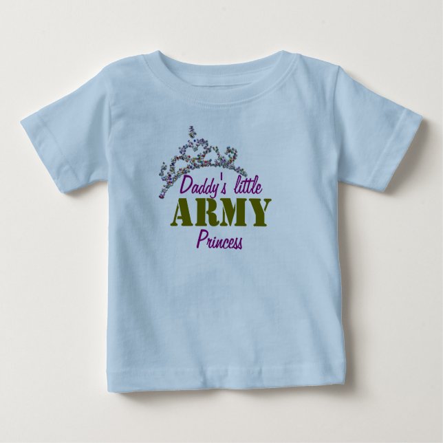 Little military princess baby T-Shirt (Front)