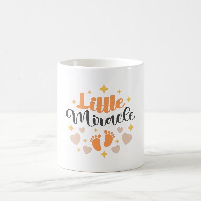 Little Miracle Baby Footprints Coffee Mug (Center)