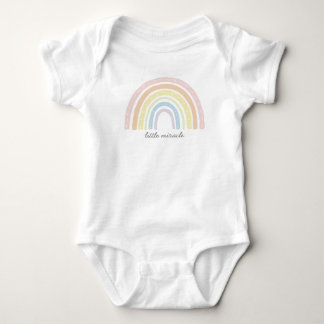 Little Miracle, Boho Rainbow Baby Bodysuit