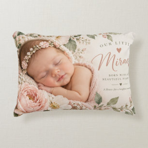 Little Miracle Floral Baby Decorative Cushion