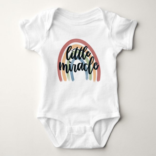 Little Miracle Rainbow Baby Bodysuit (Front)